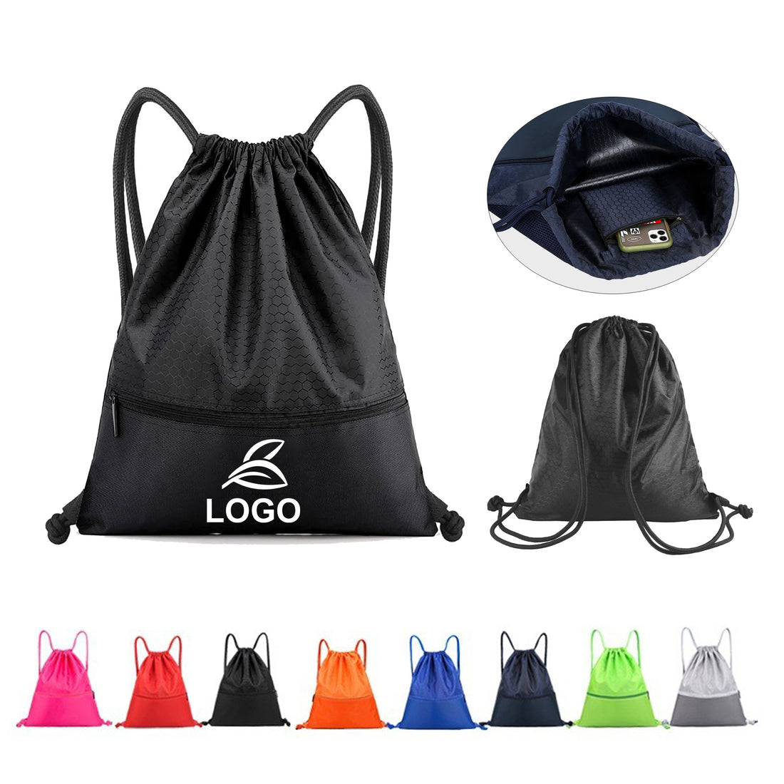SUPSAW57 Drawstring Backpack Bag