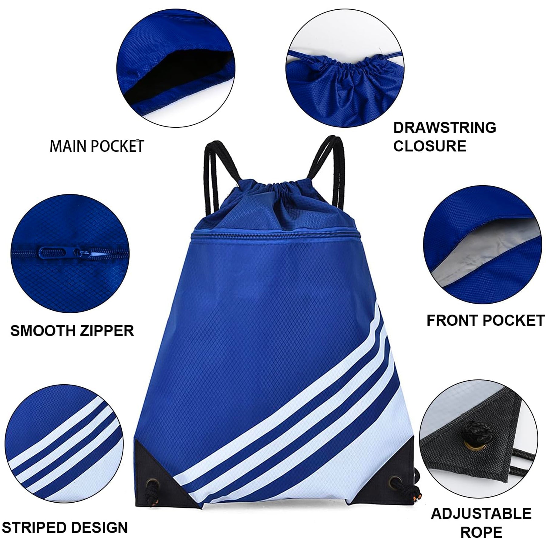 SUPSAW64 Water Resistant Sports Gym Backpack
