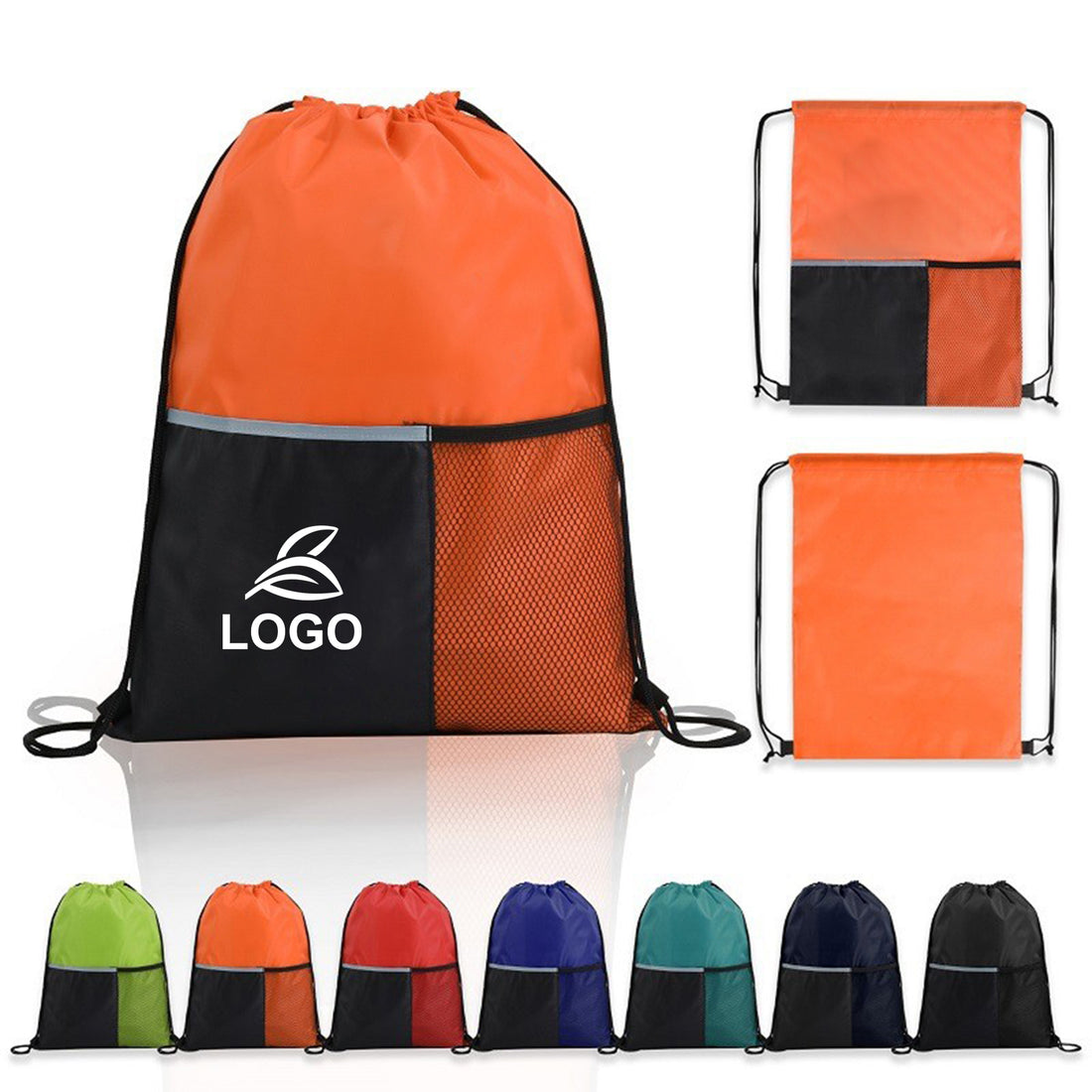 SUPSAW66 Drawstring Sports Bag With Front Pocket