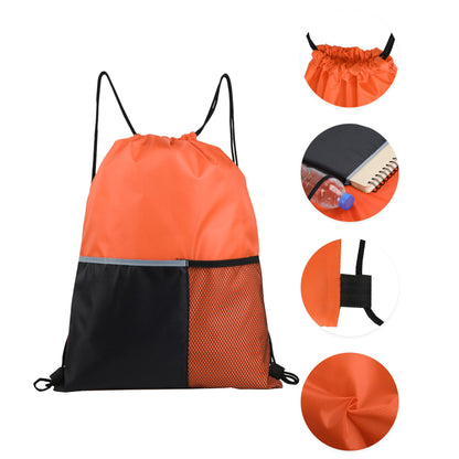 SUPSAW66 Drawstring Sports Bag With Front Pocket