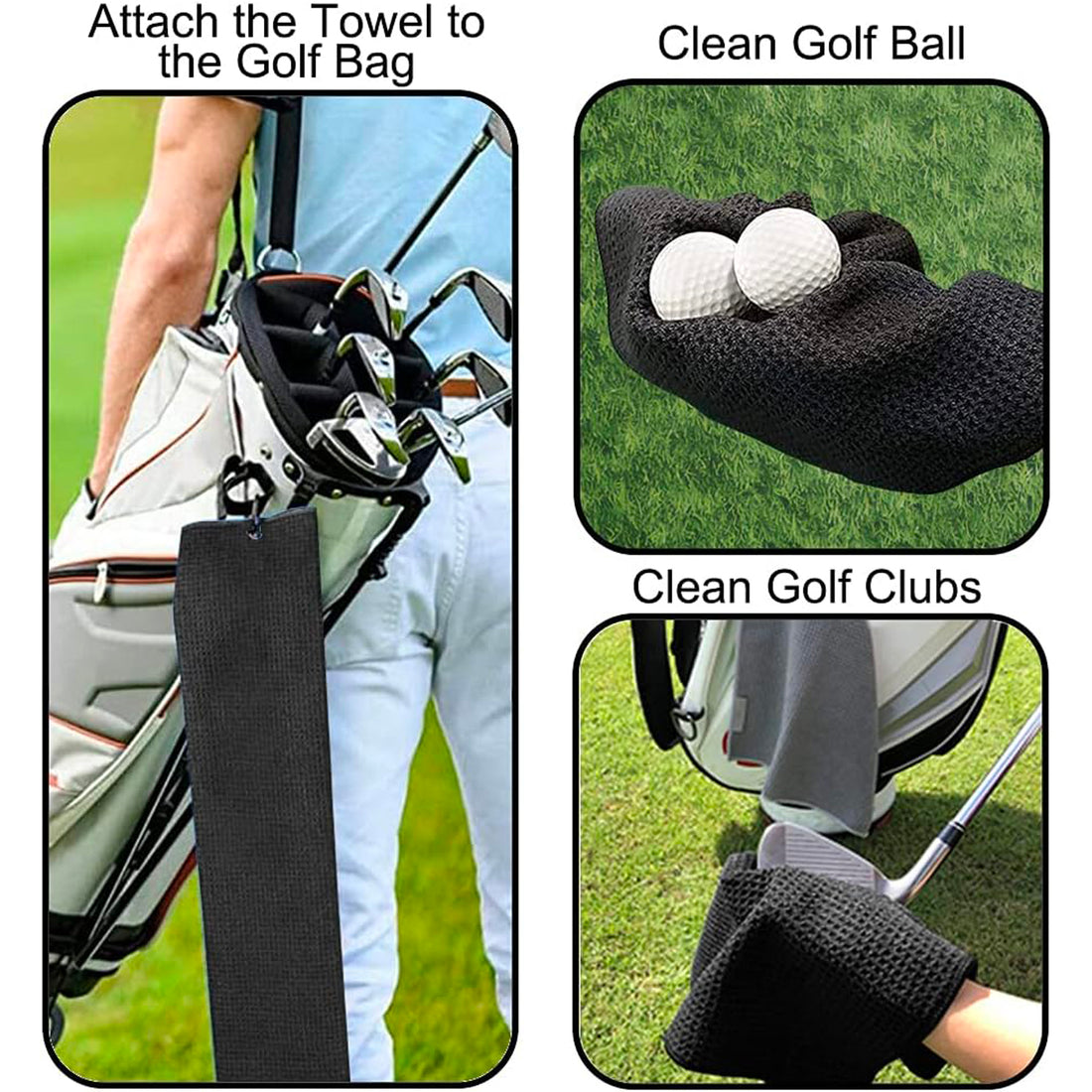 SUPSAW67 Mikrofaser-Sport-Golfhandtuch