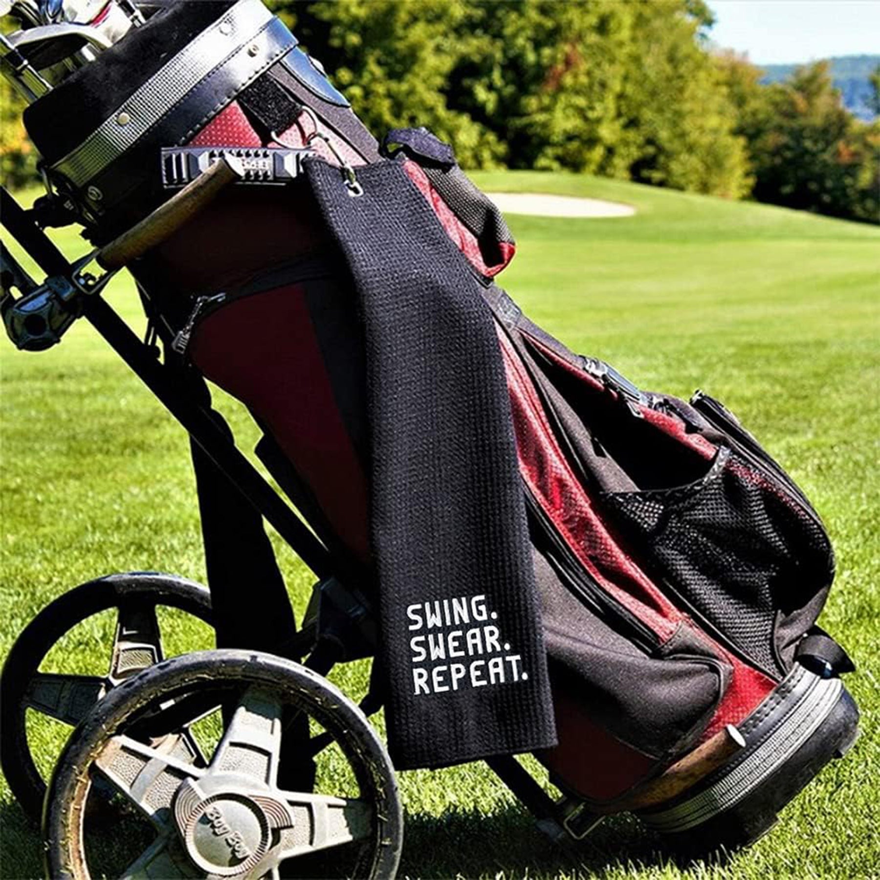 SUPSAW67 Mikrofaser-Sport-Golfhandtuch