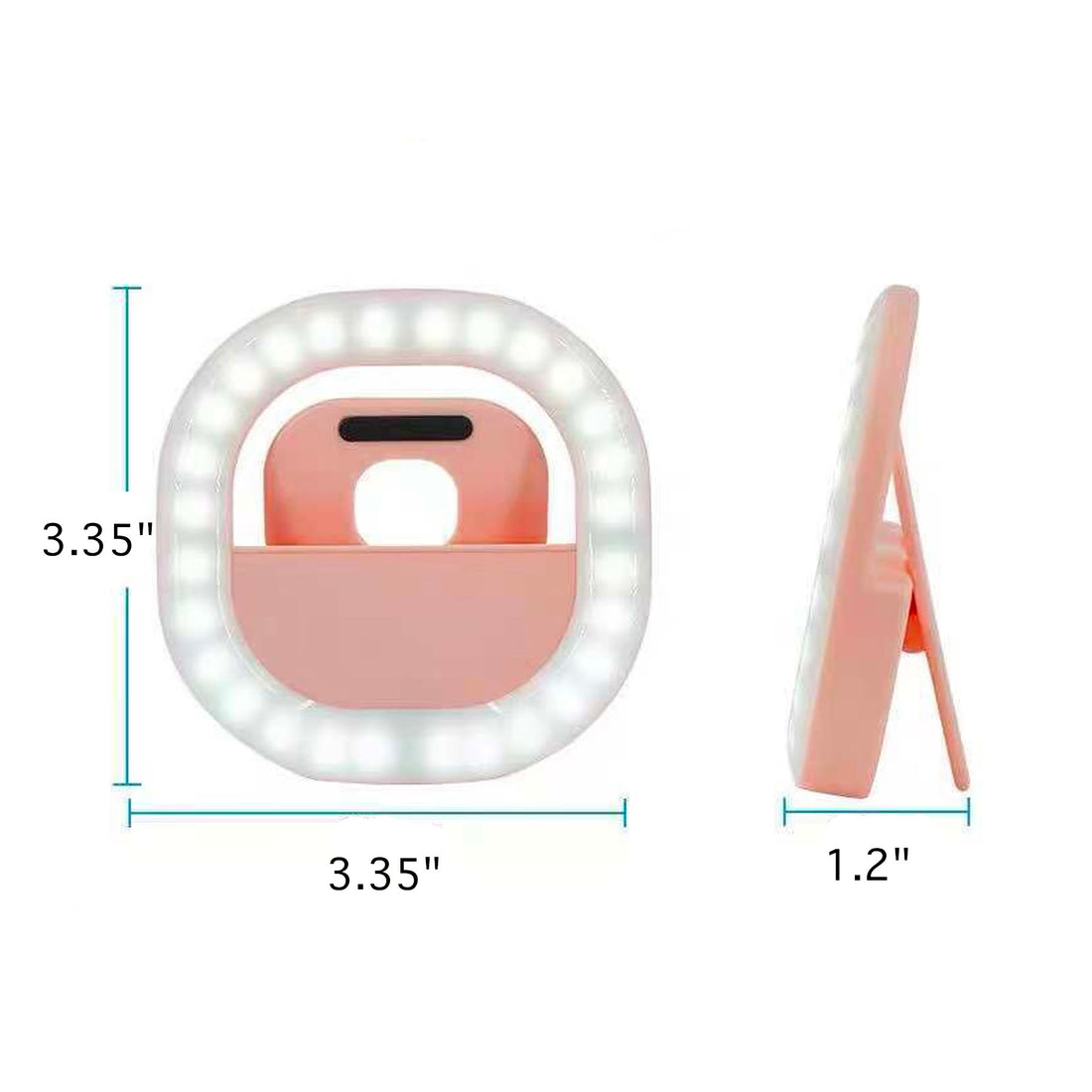 SUPSAW91 Quadratisches Selfie-LED-Licht mit Clip