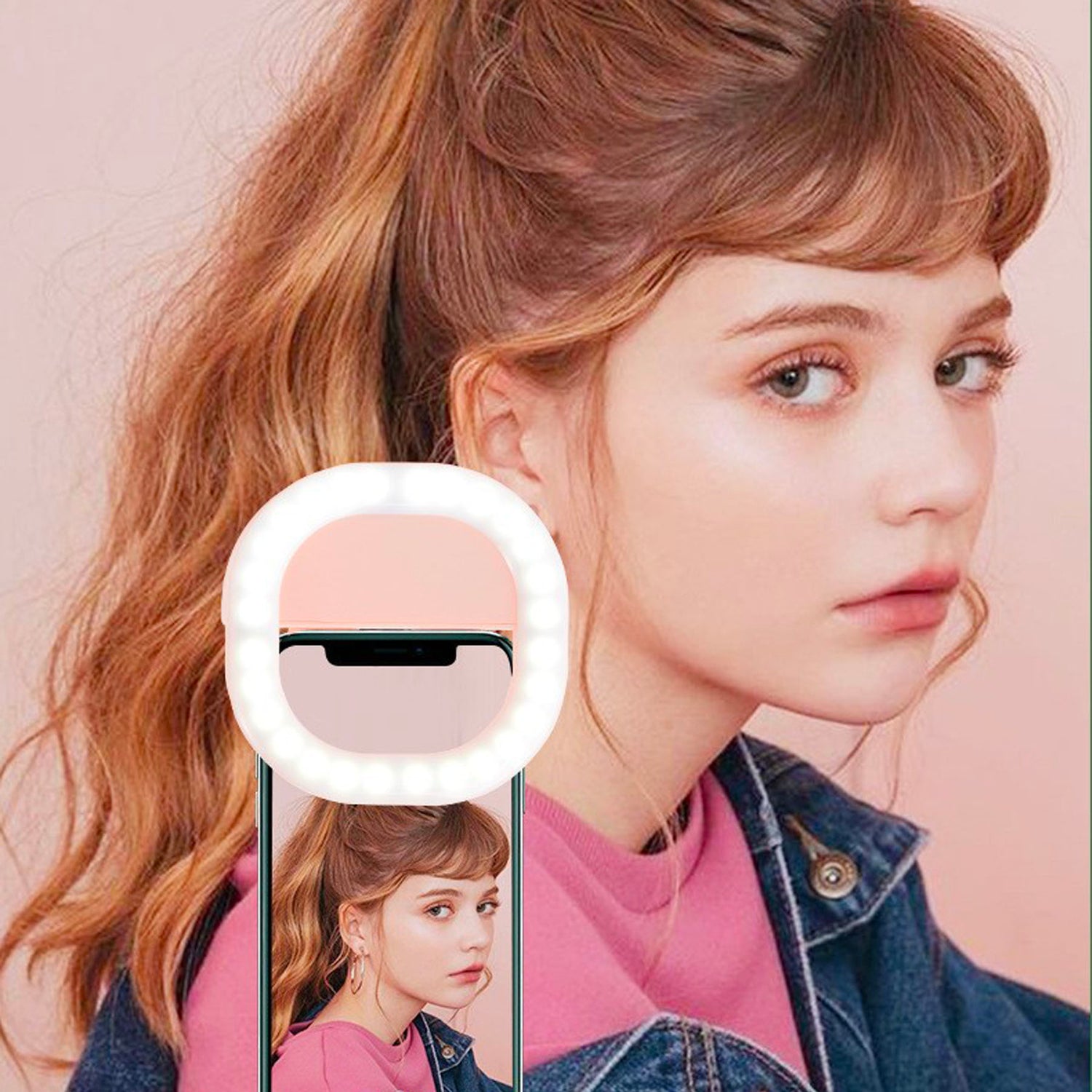 SUPSAW91 Quadratisches Selfie-LED-Licht mit Clip