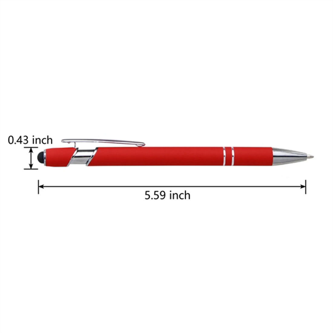 SUPSAW92 Soft-Touch-Aluminium-Kugelschreiber