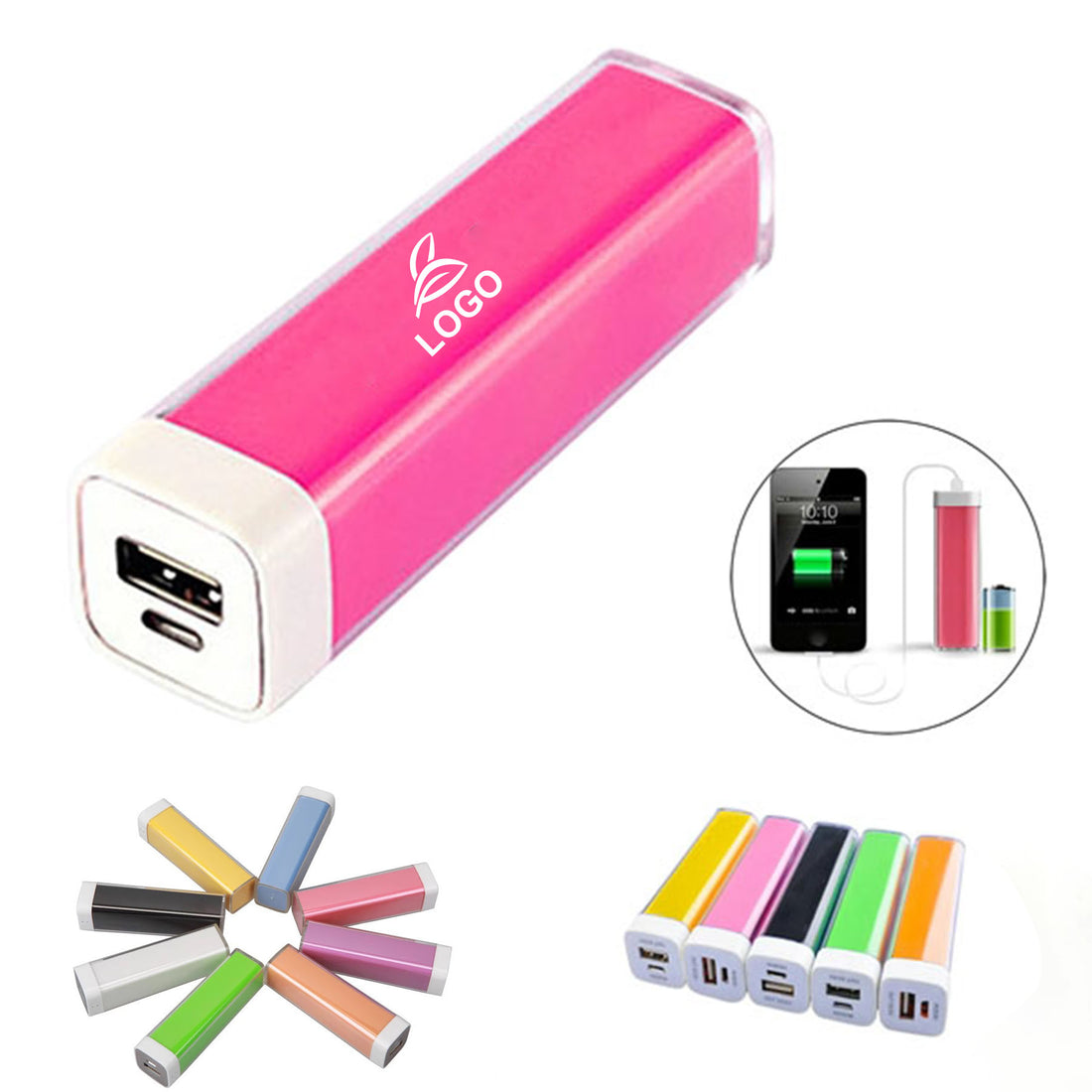 SUPSAW95 Kleines tragbares Lippenstift-Ladegerät 2200 mAh