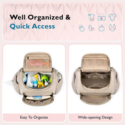 HUPSAZ26 4 in 1 Convertible Diaper Bag Backpack