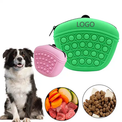 SUPSBL13 Silicone Portable Dog Treat Pouch Bag