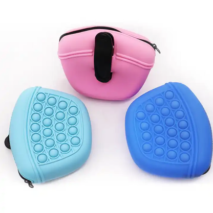 SUPSBL13 Silicone Portable Dog Treat Pouch Bag