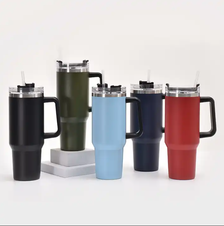 SUPSBL23 30 OZ Travel Mug with Handle and Straw Lid