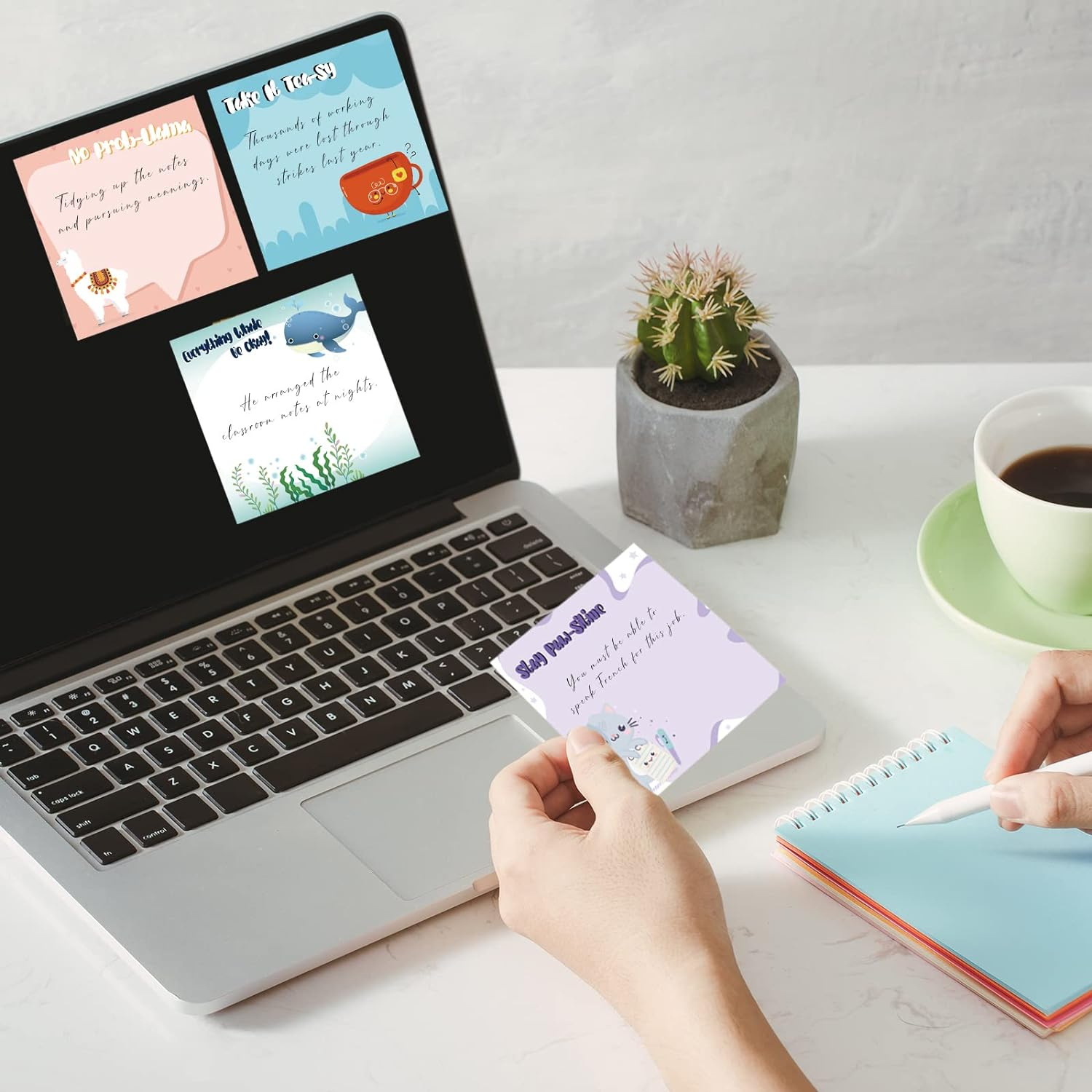 SUPSBL39 3&quot; X 3&quot; Adhesive Sticky Notepad - 50 Sheets