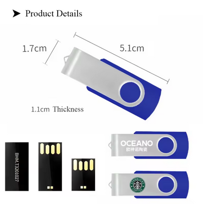SUPSBL69 4 GB faltbarer USB 2.0-Flash-Speicher