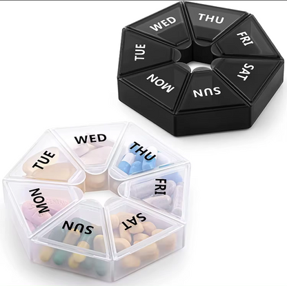 SUPSBL71 Custom Plastic Portable Travel Weekly Pill Box
