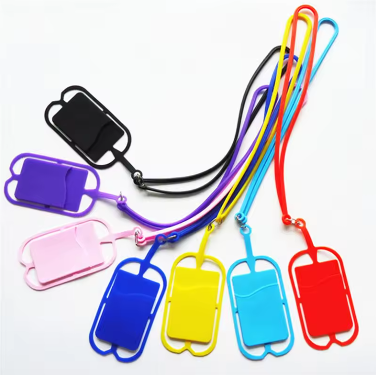 SUPSBL79 Silicone Lanyard With Phone Holder &amp; Wallet