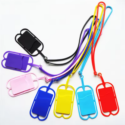 SUPSBL79 Silicone Lanyard With Phone Holder &amp; Wallet