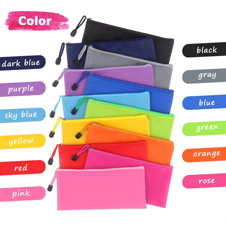 SUPSBL90 Waterproof Zipper Pencil Pouch