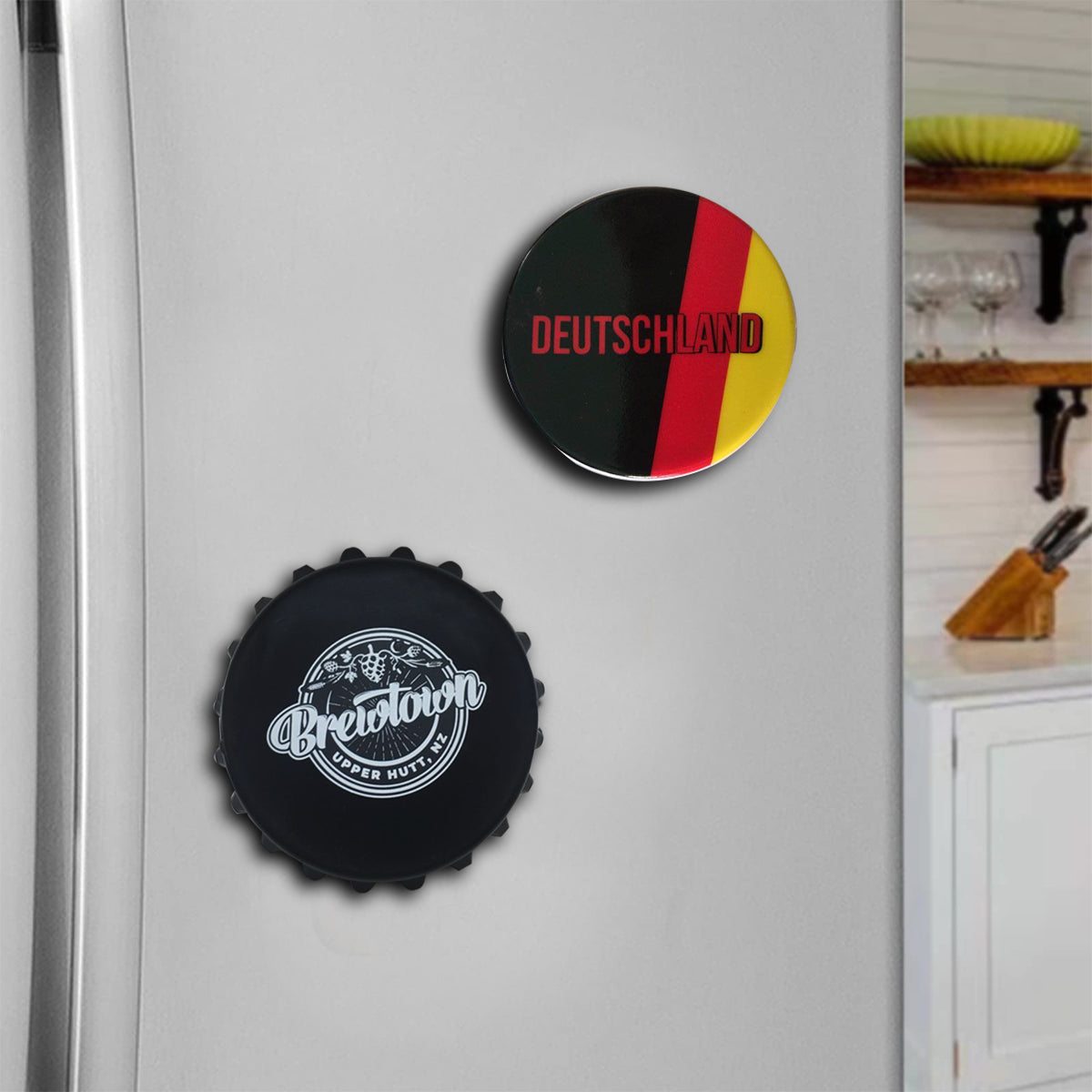 SUPSBY04 Beer Cap Refrigerator Magnet Bottle Opener 2-in-1