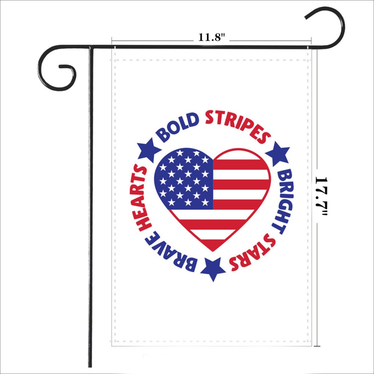 SUPSCW20 Gartenflagge zum Unabhängigkeitstag am 4. Juli, doppelseitiges Design