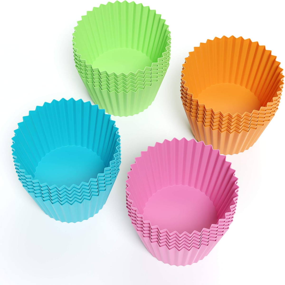 SUPSJC33 Reusable Silicone Cupcake Baking Cup