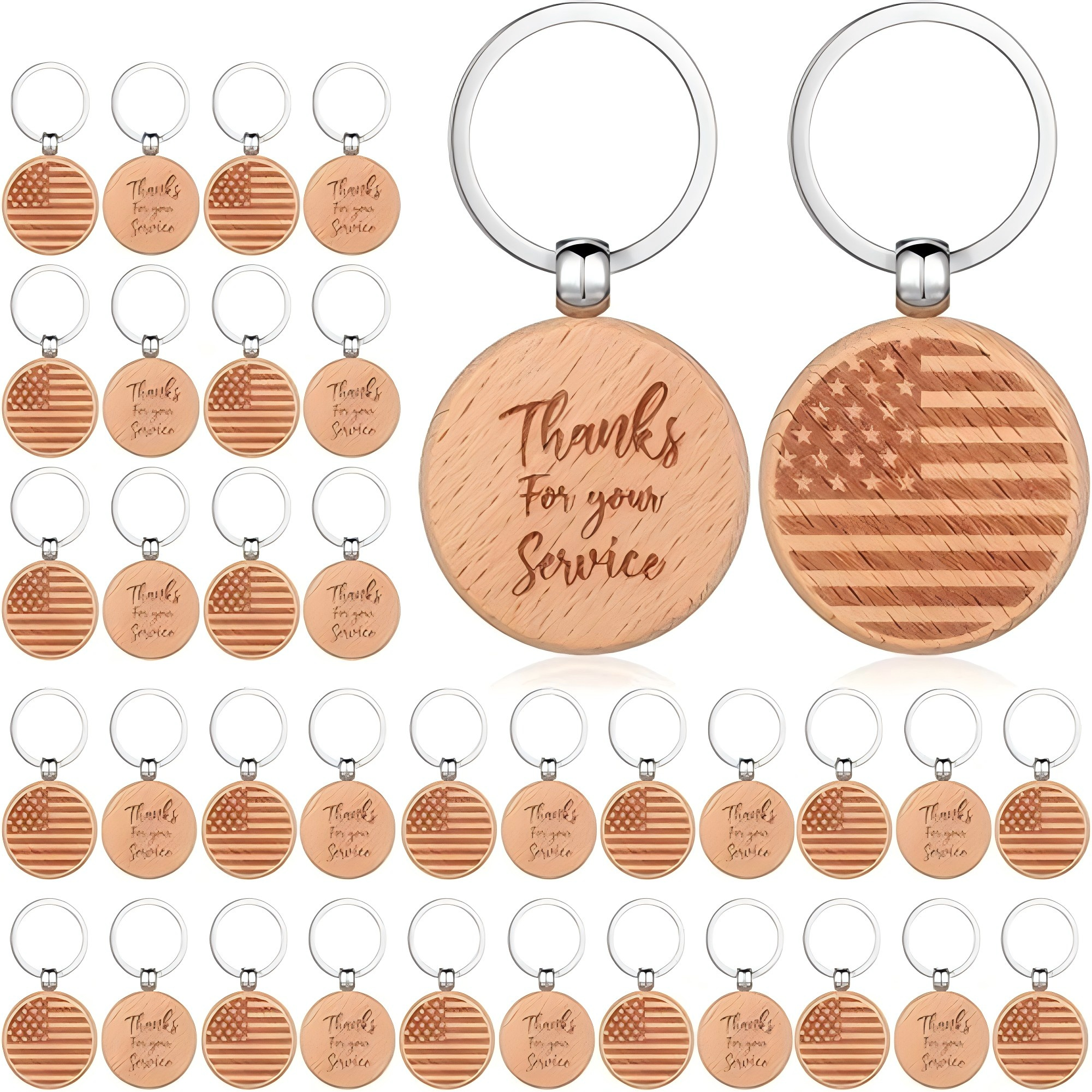SUPSJC36 Customization Wood Keychains