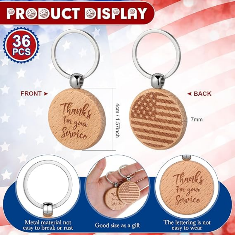 SUPSJC36 Customization Wood Keychains