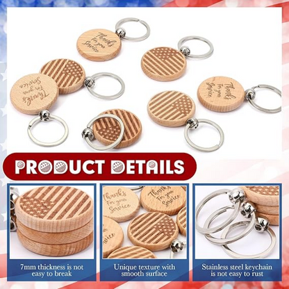 SUPSJC36 Customization Wood Keychains
