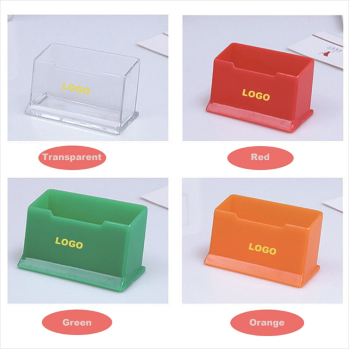 SUPSJC59 Color Custom Acrylic Desktop Business Card Case Box