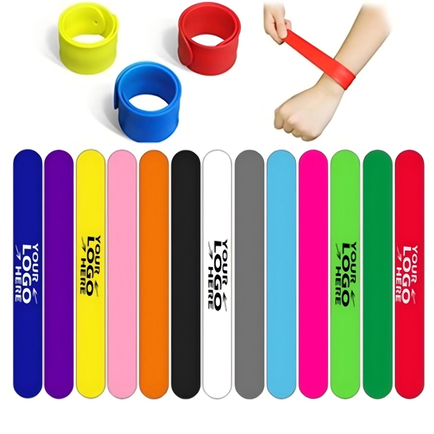 SUPSJC62  Silicone Slap Bracelet
