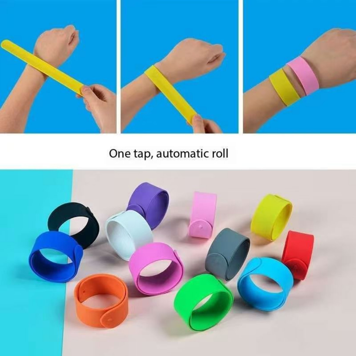 SUPSJC62  Silicone Slap Bracelet