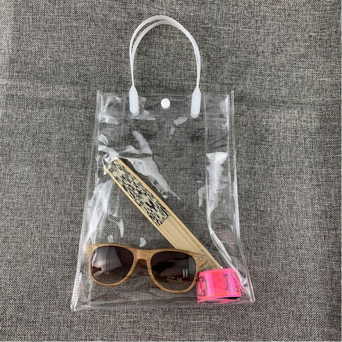 SUPSJC66 Clear PVC tote bag with handle