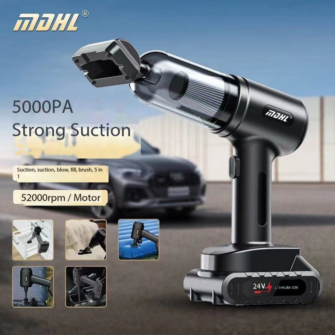 SUPSJC67  Portable Car Home Vacuum Cleaner