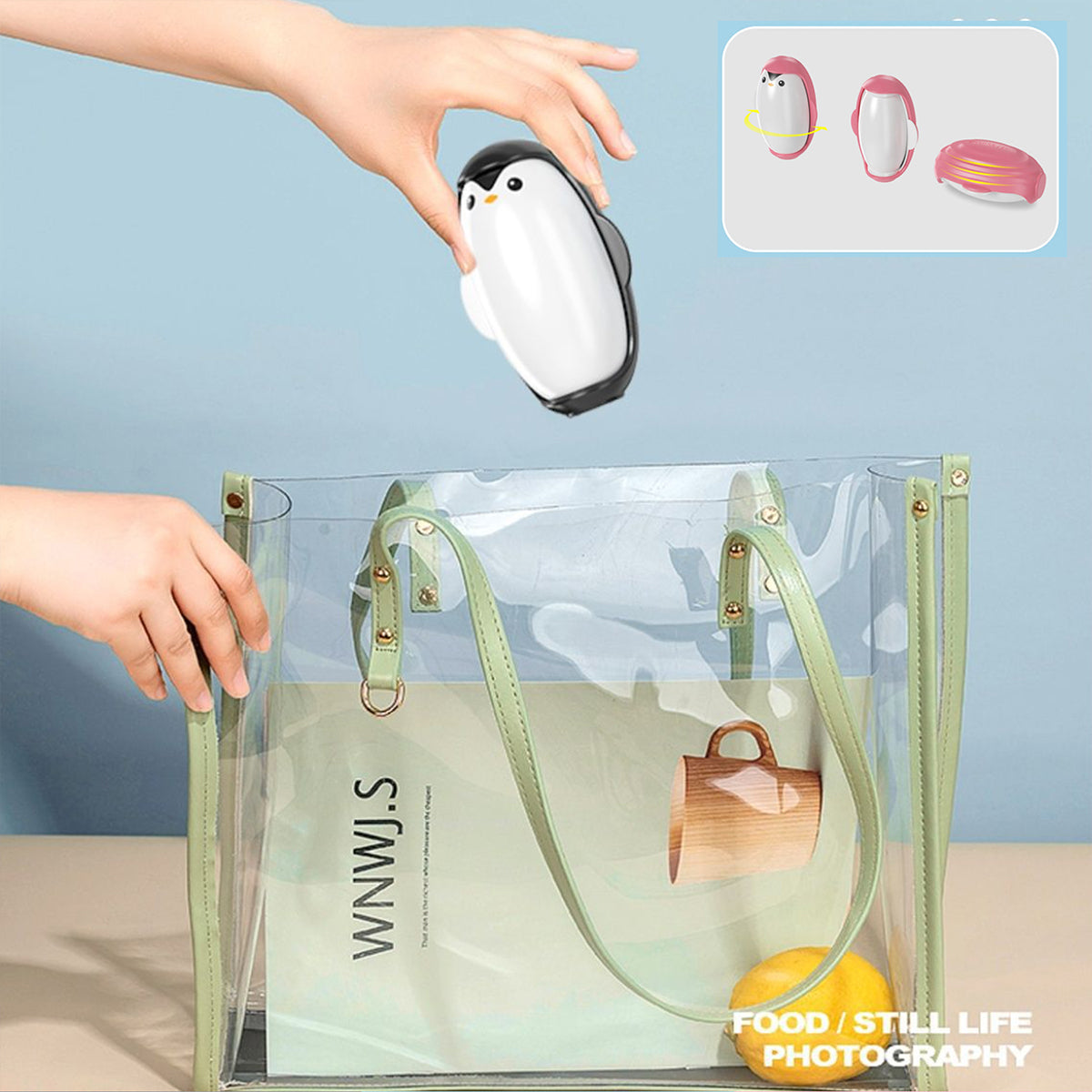 SUPSRC105 Pet Hair Removal Roller In Penguin Shape