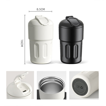 HUPSRC112 12.9 Oz. Lightweight Stainless Steel Roman Coffee Cup