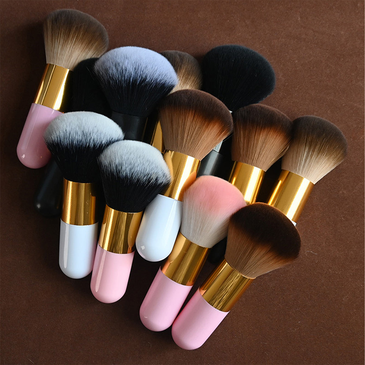 HUPSRC114 Extra Large Premium Synthetic Kabuki Makeup Brush for Foundation Blush Powder Cosmetics
