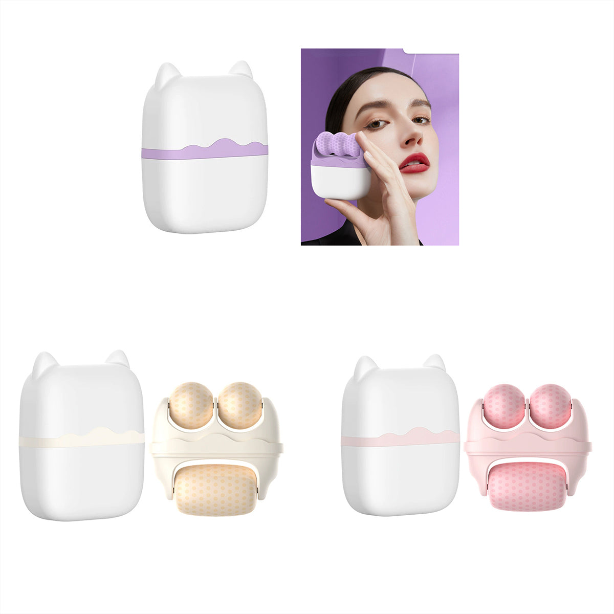 HUPSRC115 2 in 1 Ice Roller For Face And Eye Beauty Device