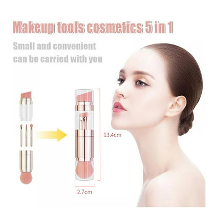 HUPSRC118 5 In 1 Mini Professional Makeup Brush Set