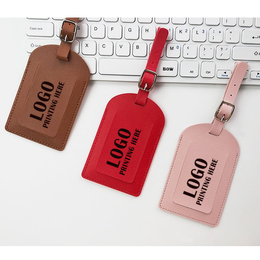 HUPSRC22 Business Type Traveler PU Leather Luggage Bag Tags