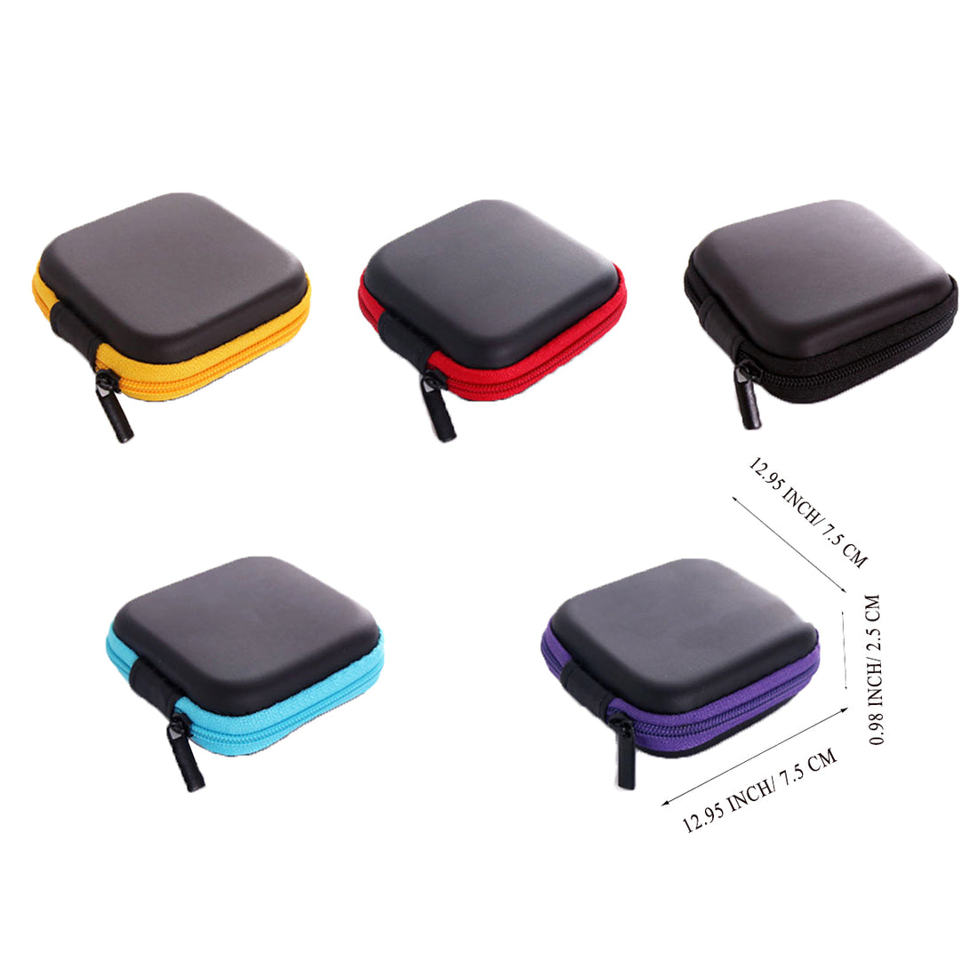 HUPSRC32 Square EVA Earphone Carrying Case
