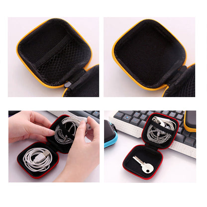 HUPSRC32 Square EVA Earphone Carrying Case