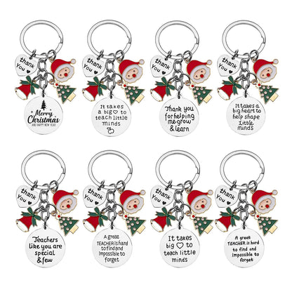 HUPSRC40 Stainless Steel Christmas Keychian For Teachers Or Birthday Gift