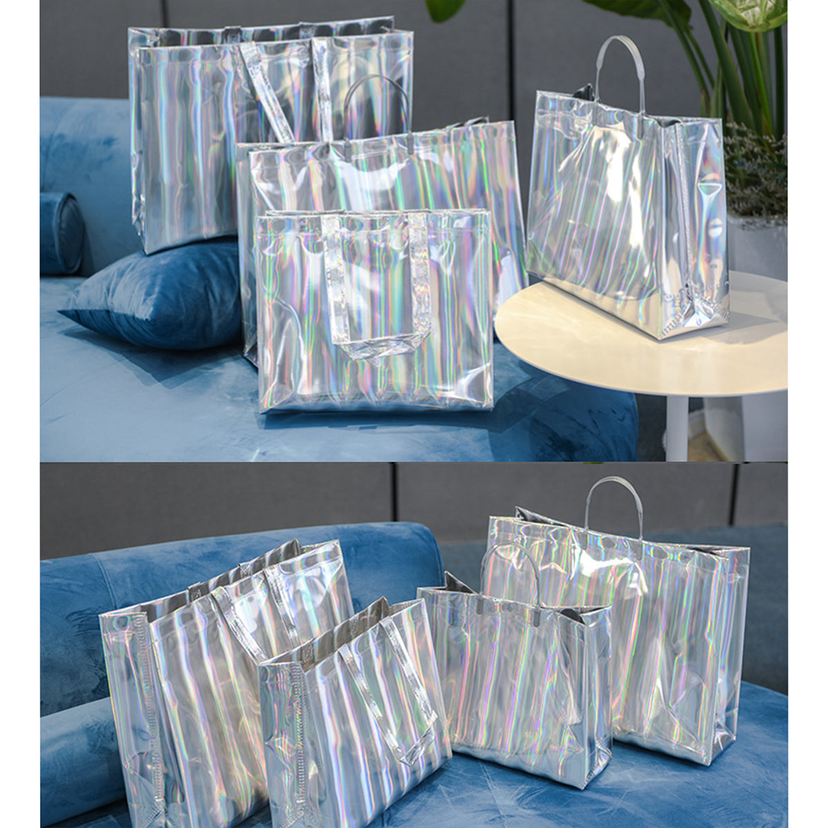 SUPSRC87 Reusable Luxury Holographic Laser Gift Bag