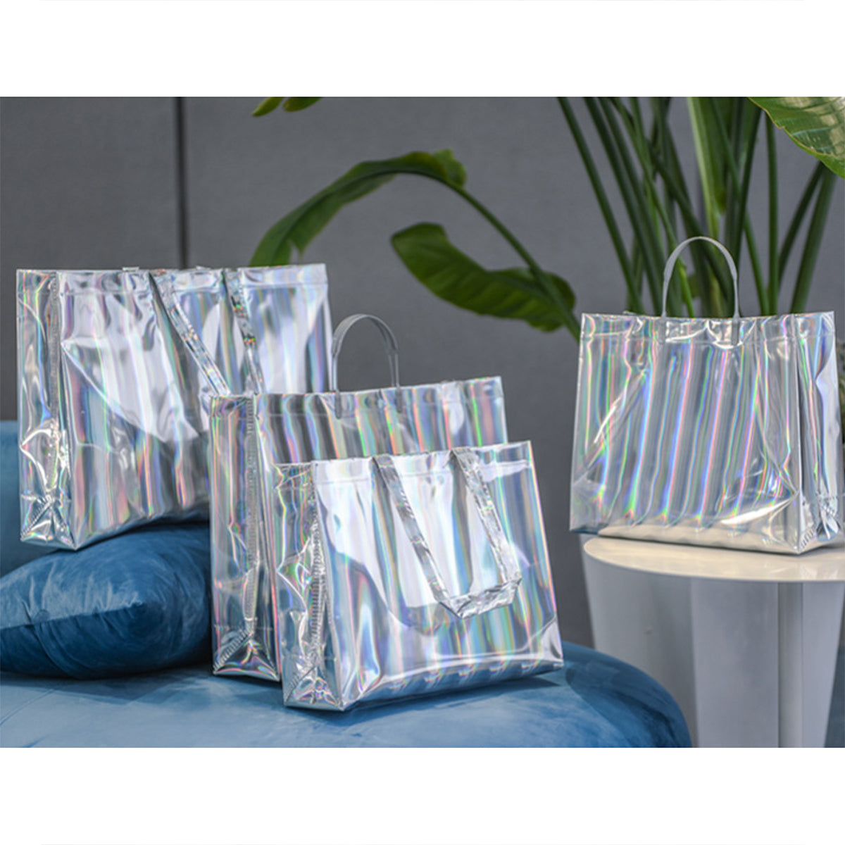 SUPSRC87 Reusable Luxury Holographic Laser Gift Bag