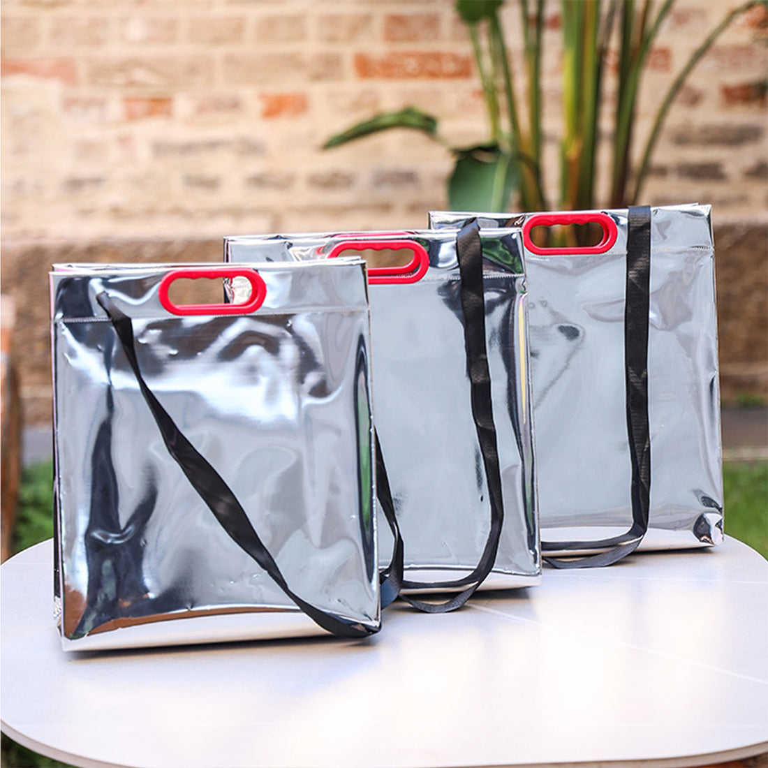 Silver Laser Reusable Gift Bag - shopify--color-pattern-l29bmzuk