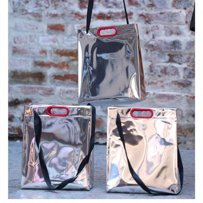 SUPSRC88 Silver Laser Reusable Gift Bag